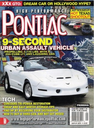 HIGH PERFORMANCE PONTIAC 2003 JAN - PEGASUS, XXX GTO